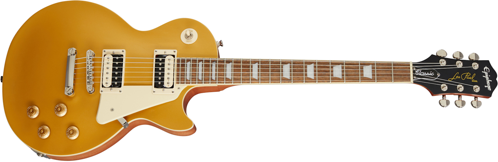 Epiphone Les Paul Classic Worn 2020 Hh Ht Rw - Worn Metallic Gold - Guitarra eléctrica de corte único. - Main picture