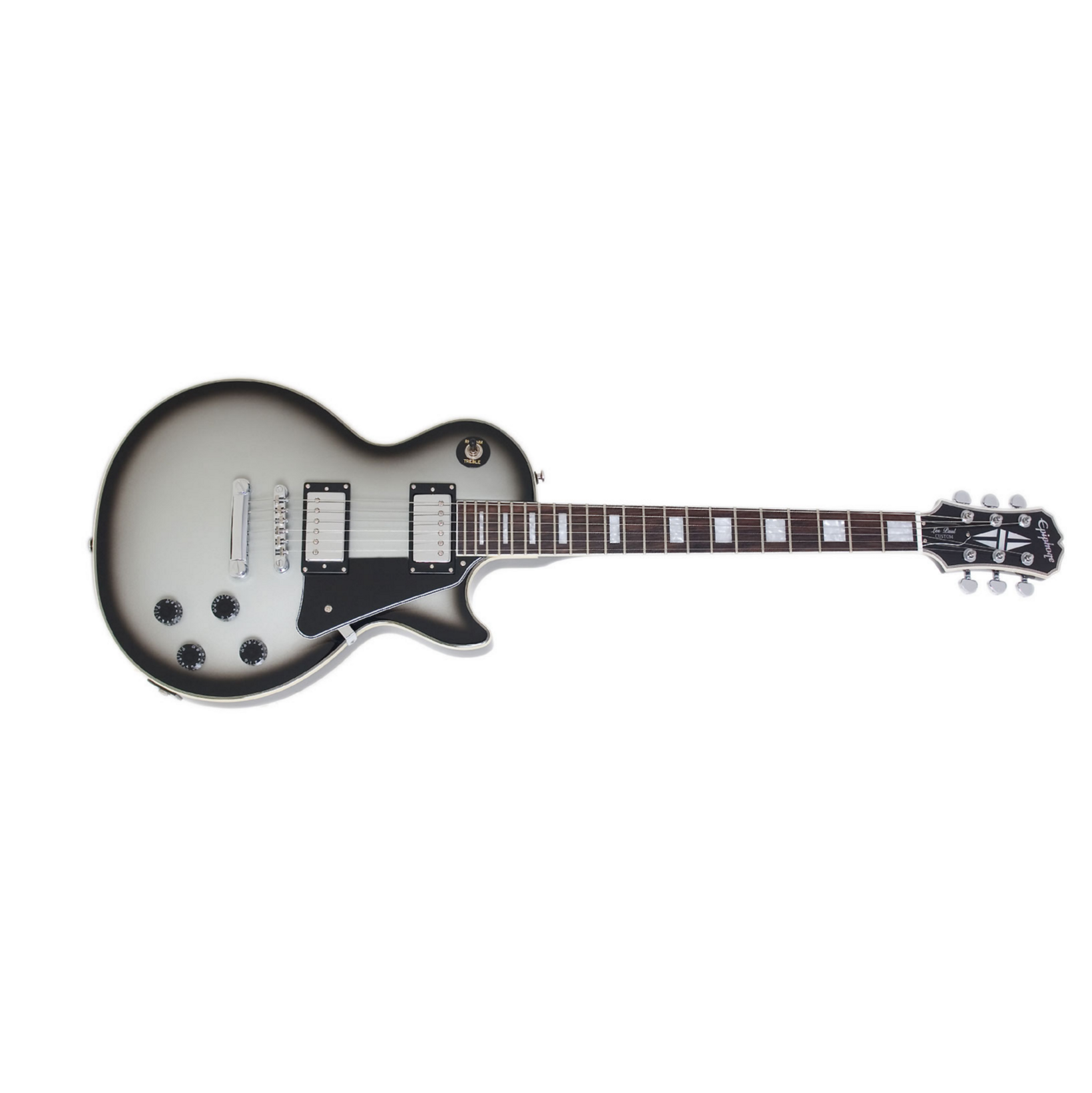 Epiphone Les Paul Custom Pro Ltd 2012 Ch Silverburst - Guitarra eléctrica de corte único. - Main picture