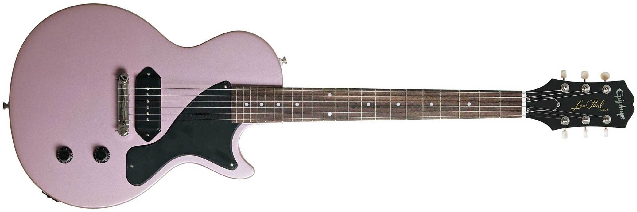 Epiphone Les Paul Junior 1s P90 Ht Lau - Heather Poly - Guitarra eléctrica de corte único. - Main picture