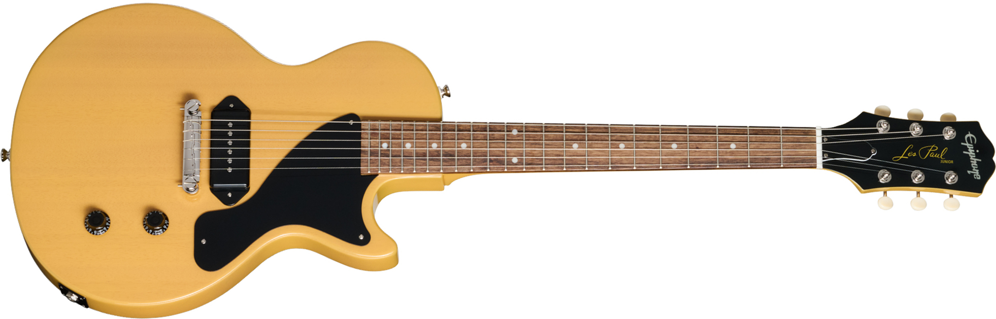 Epiphone Les Paul Junior Ibg 1s P90 Ht Rw - Tv Yellow - Guitarra eléctrica de corte único. - Main picture