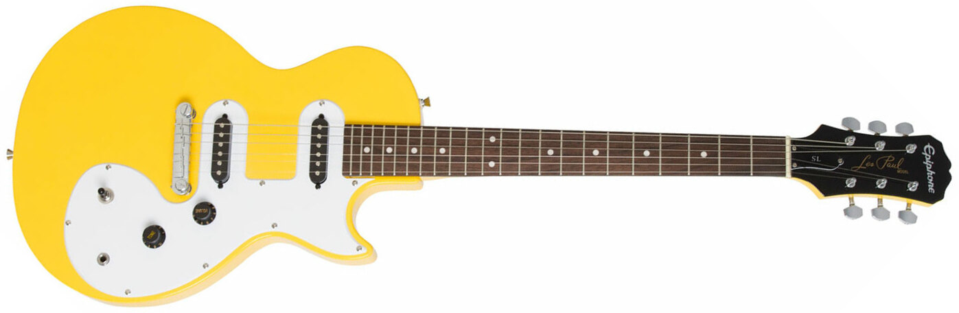 Epiphone Les Paul Melody Maker E1 2s Ht - Sunset Yellow - Guitarra eléctrica de corte único. - Main picture