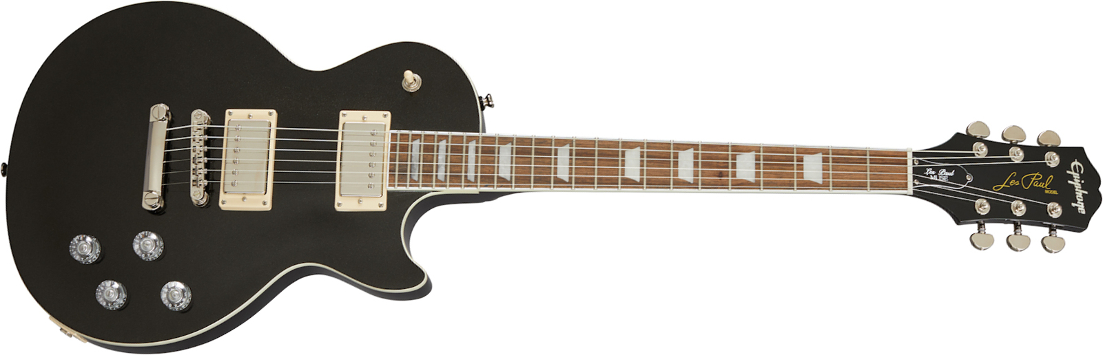 Epiphone Les Paul Muse Modern 2h Ht Lau - Jet Black Metallic - Guitarra eléctrica de corte único. - Main picture