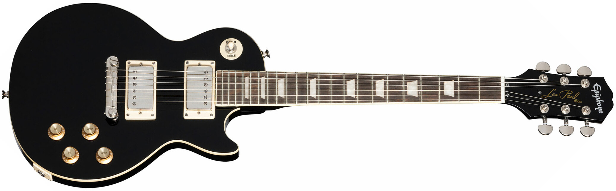 Epiphone Les Paul Power Players 2h Ht Lau - Dark Matter Ebony - Guitarra eléctrica de corte único. - Main picture