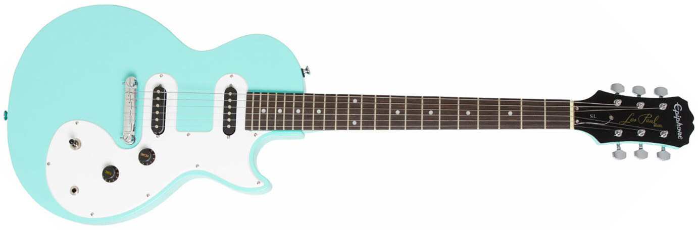 Epiphone Les Paul Sl 2s  Ht - Turquoise - Guitarra eléctrica de corte único. - Main picture