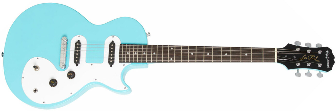 Epiphone Les Paul Sl Ss Ht - Pacific Blue - Guitarra eléctrica de corte único. - Main picture