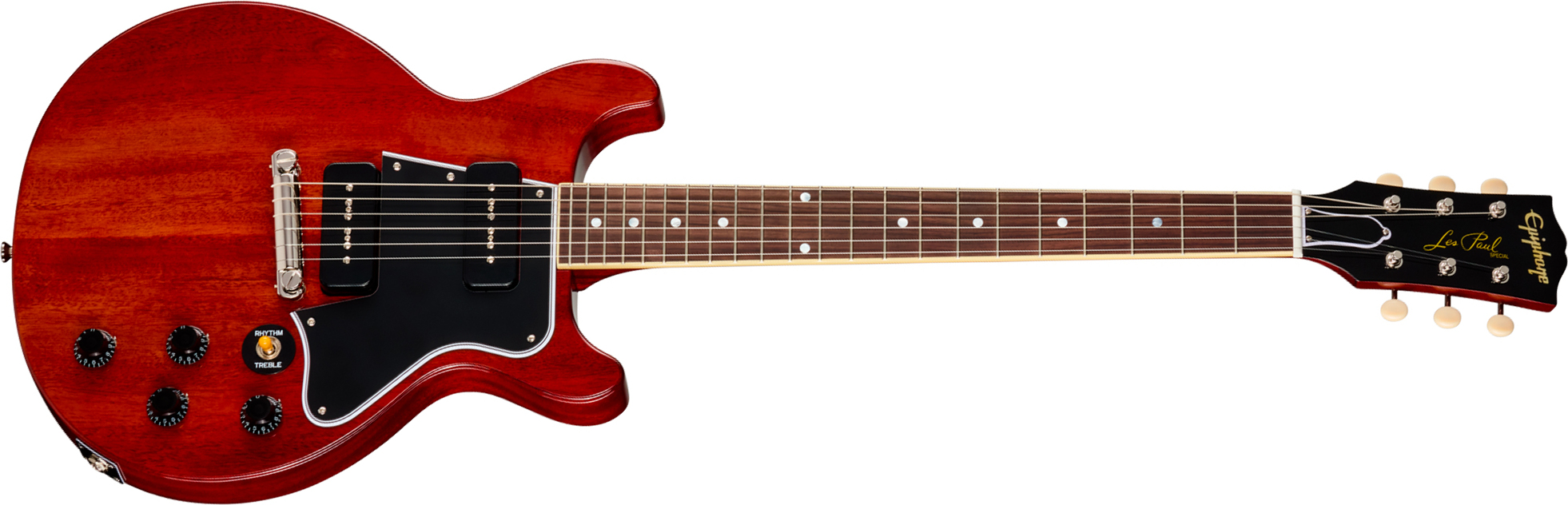 Epiphone Les Paul Special 1960 Dc Reissue Ibc 2s P90 Gibson Ht Rw - Cherry Red - Guitarra eléctrica de doble corte - Main picture