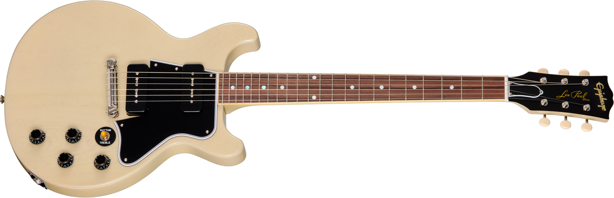 Epiphone Les Paul Special 1960 Dc Reissue Ibc 2s P90 Gibson Ht Rw - Tv White - Guitarra eléctrica de doble corte - Main picture