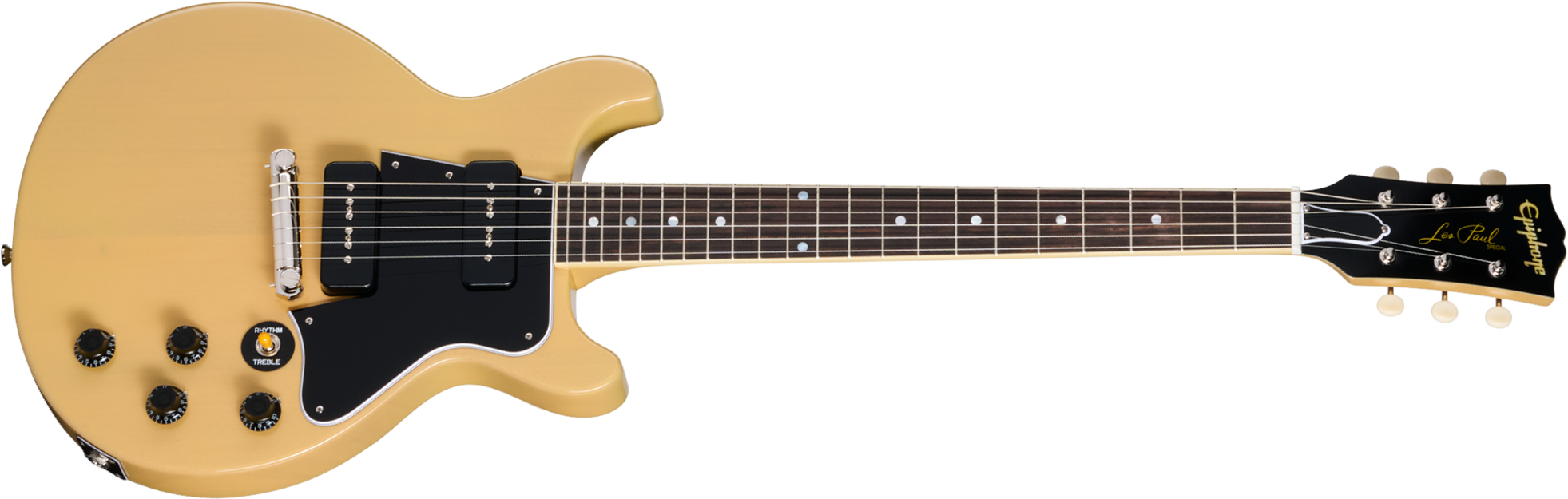 Epiphone Les Paul Special 1960 Dc Reissue Ins.by.g.c 2s P90 Gibson Ht Rw - Tv Yellow - Guitarra eléctrica de doble corte - Main picture