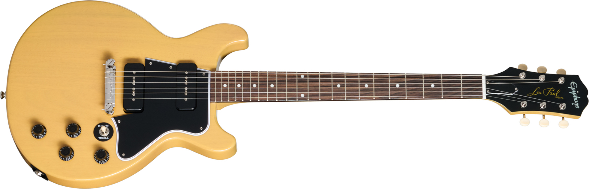 Epiphone Les Paul Special Double Cut Dc Ibg 2s P90 Ht Rw - Tv Yellow - Guitarra eléctrica de doble corte - Main picture