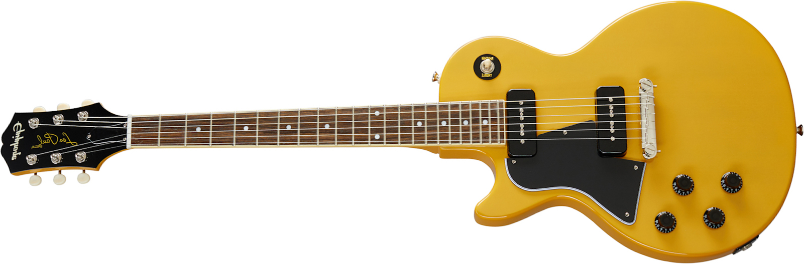 Epiphone Les Paul Special Lh Original Gaucher 2s P90 Ht Lau - Tv Yellow - Guitarra electrica para zurdos - Main picture