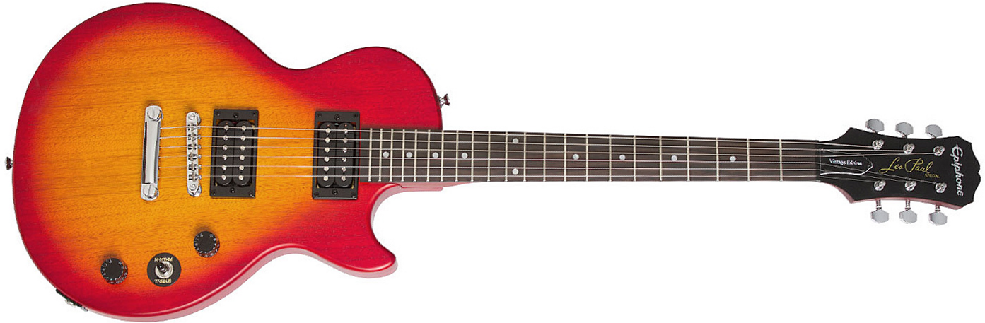 Epiphone Les Paul Special Ve 2016 - Vintage Worn Heritage Cherry Sunburst - Guitarra eléctrica de corte único. - Main picture