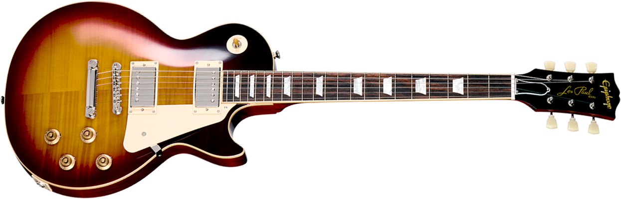 Epiphone Les Paul Standard 1959 Reissue Igc 2h Gibson Ht Rw - Dark Burst - Guitarra eléctrica de corte único. - Main picture