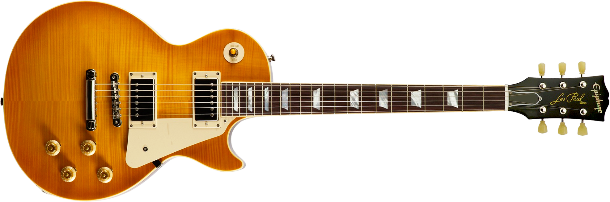 Epiphone Les Paul Standard 1959 Reissue Igc 2h Gibson Ht Rw - Lemon Burst - Guitarra eléctrica de corte único. - Main picture