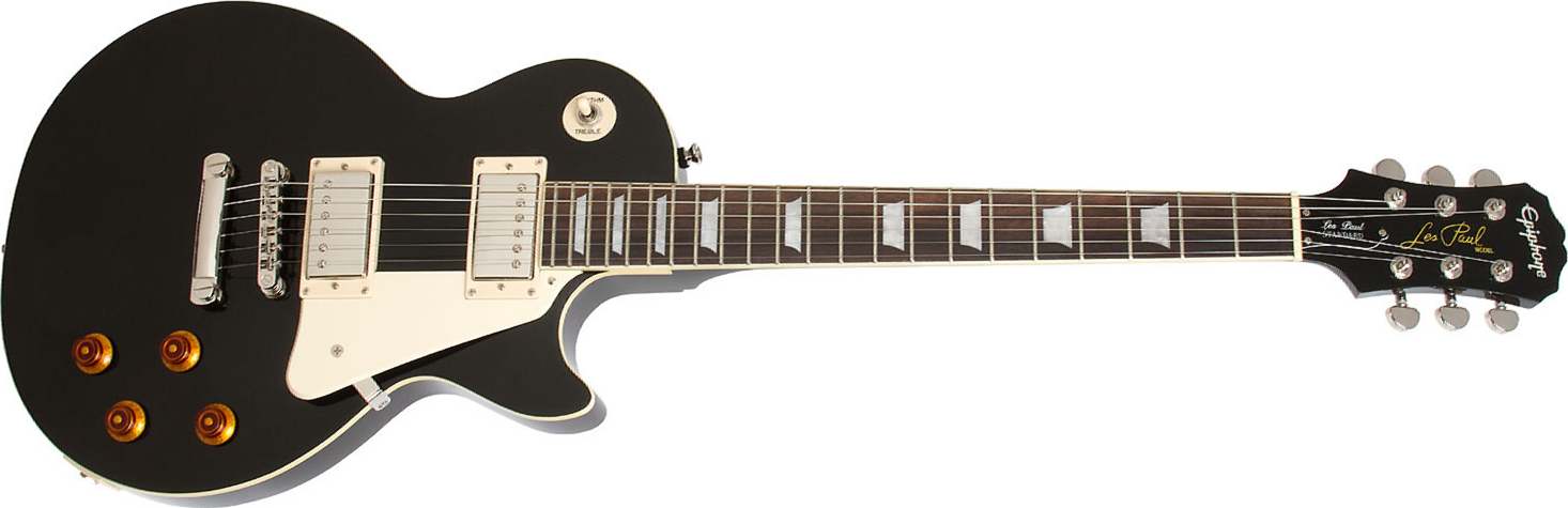 Epiphone Les Paul Standard 2018 Hh Ht Pf - Ebony - Guitarra eléctrica de corte único. - Main picture
