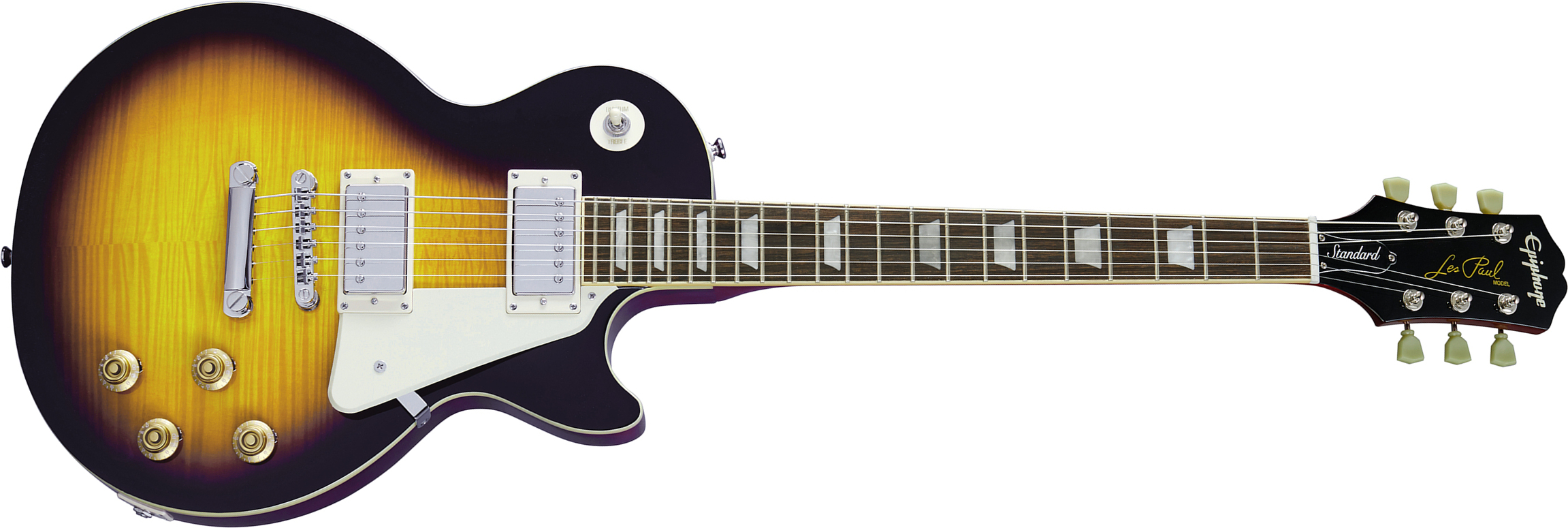 Epiphone Les Paul Standard 50s 2h Ht Rw - Vintage Sunburst - Guitarra eléctrica de corte único. - Main picture