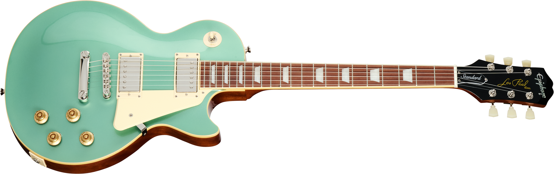 Epiphone Les Paul Standard 50s Insp. By Gibson 2h Ht Lau - Inverness Green - Guitarra eléctrica de corte único. - Main picture