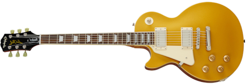 Epiphone Les Paul Standard 50s Lh Gaucher 2h Ht Rw - Metallic Gold - Guitarra electrica para zurdos - Main picture