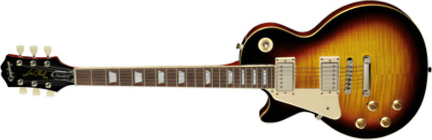 Epiphone Les Paul Standard 50s Lh Gaucher 2h Ht Rw - Vintage Sunburst - Guitarra electrica para zurdos - Main picture