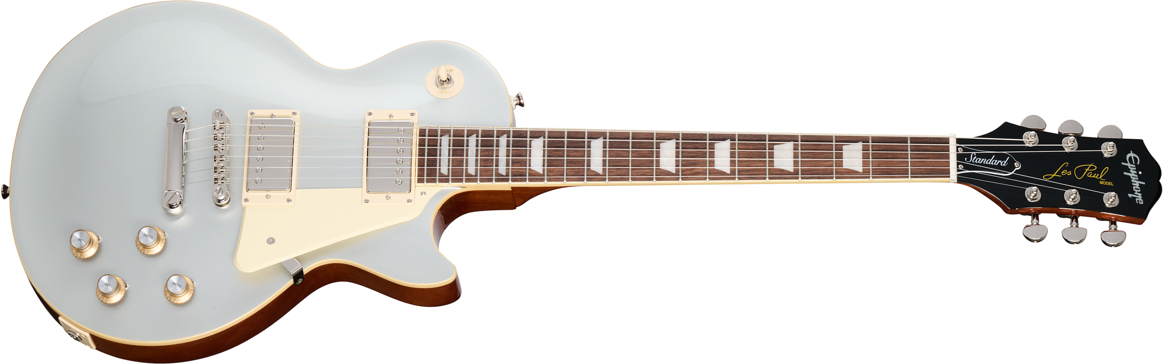 Epiphone Les Paul Standard 60s Insp. By Gibson 2h Ht Lau - Silver Mist - Guitarra eléctrica de corte único. - Main picture