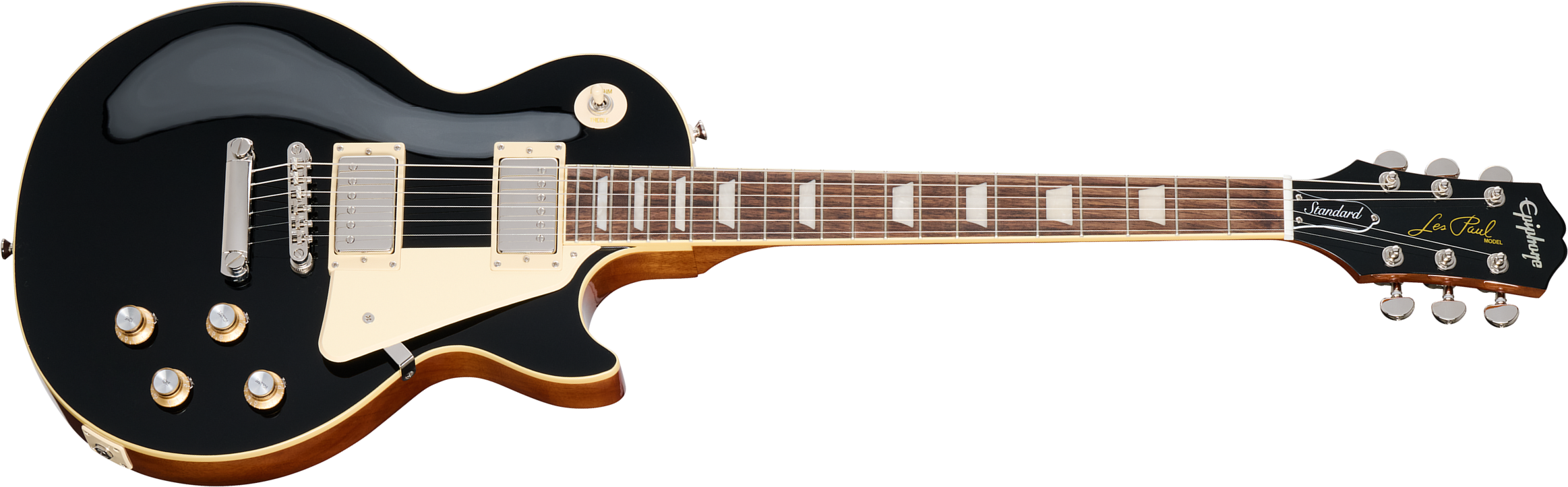 Epiphone Les Paul Standard 60s I.b.g Original 2h Ht Lau - Ebony - Guitarra eléctrica de corte único. - Main picture