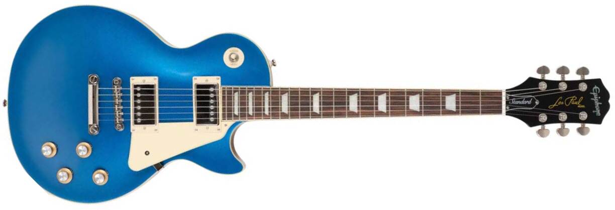 Epiphone Les Paul Standard 60s Ltd Ibg Original 2h Ht Lau - Candy Blue Metallic - Guitarra eléctrica de corte único. - Main picture
