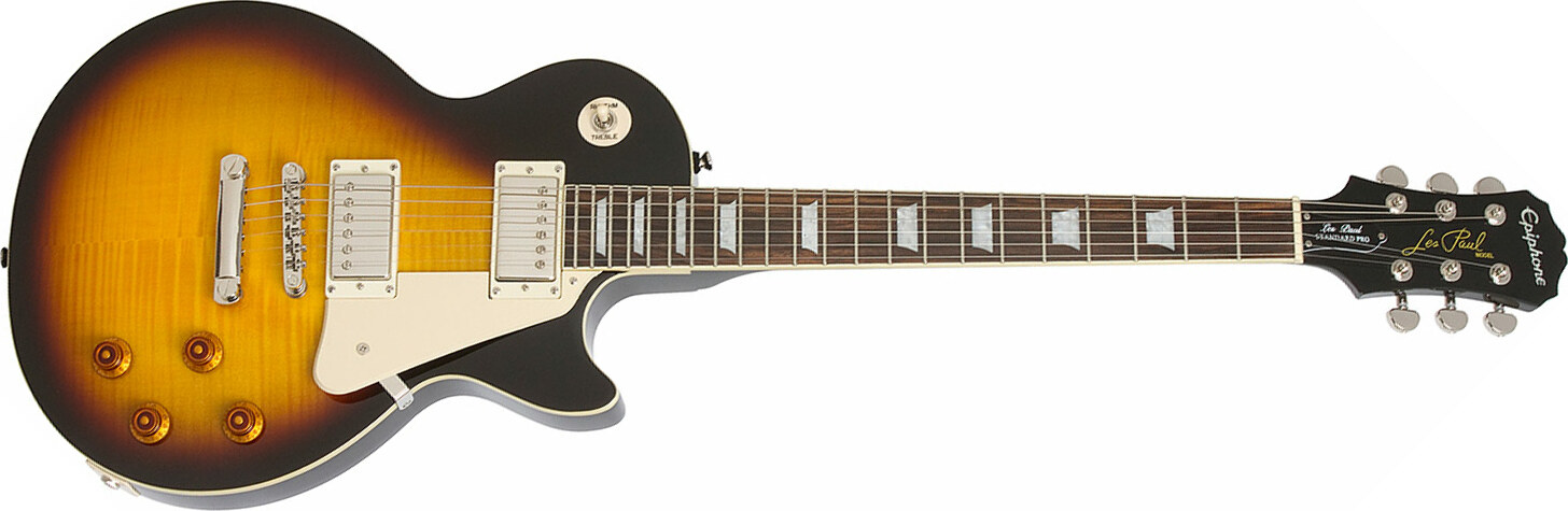 Epiphone Les Paul Standard Plus Top Pro Ch - Vintage Sunburst - Guitarra eléctrica de corte único. - Main picture