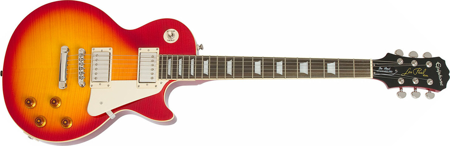 Epiphone Les Paul Standard Plus Top Pro Ch - Heritage Cherry Sunburst - Guitarra eléctrica de corte único. - Main picture