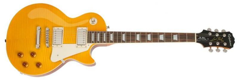 Epiphone Les Paul Standard Plus Top Pro Ltd Ch - Antique Natural - Guitarra eléctrica de corte único. - Main picture