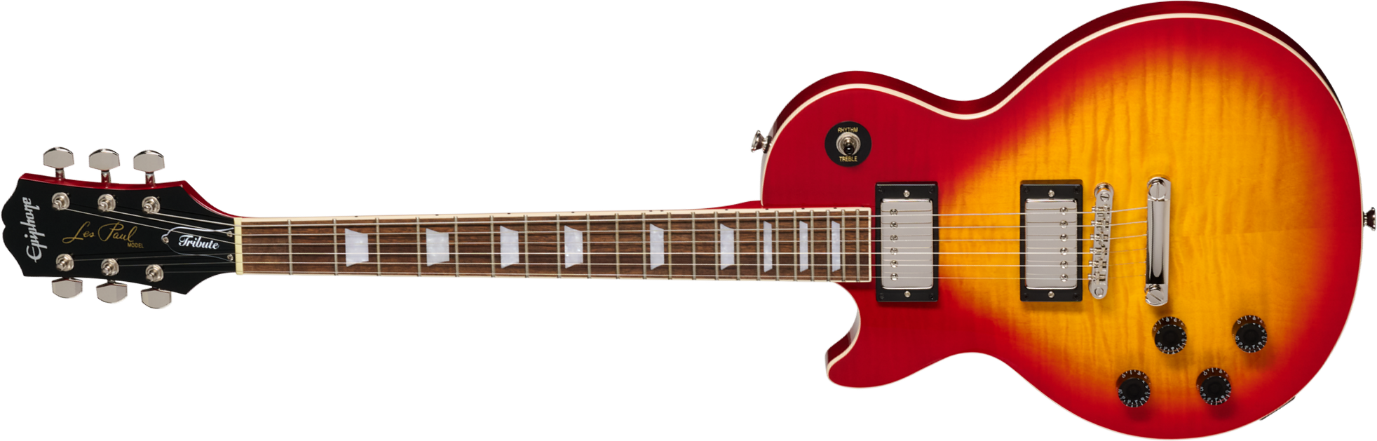 Epiphone Les Paul Tribute Plus Lh Gaucher Ibg 2h Ht Rw - Heritage Cherry Sunburst - Guitarra eléctrica de corte único. - Main picture