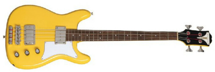 Epiphone Newport Bass Lau - Sunset Yellow - Bajo eléctrico de cuerpo sólido - Main picture