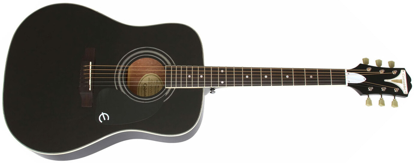 Epiphone Pro-1 Plus Acoustic Dreadnought Epicea Acajou - Ebony - Guitarra acústica & electro - Main picture