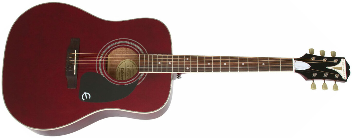 Epiphone Pro-1 Plus Acoustic Dreadnought Epicea Acajou - Wine Red - Guitarra acústica & electro - Main picture