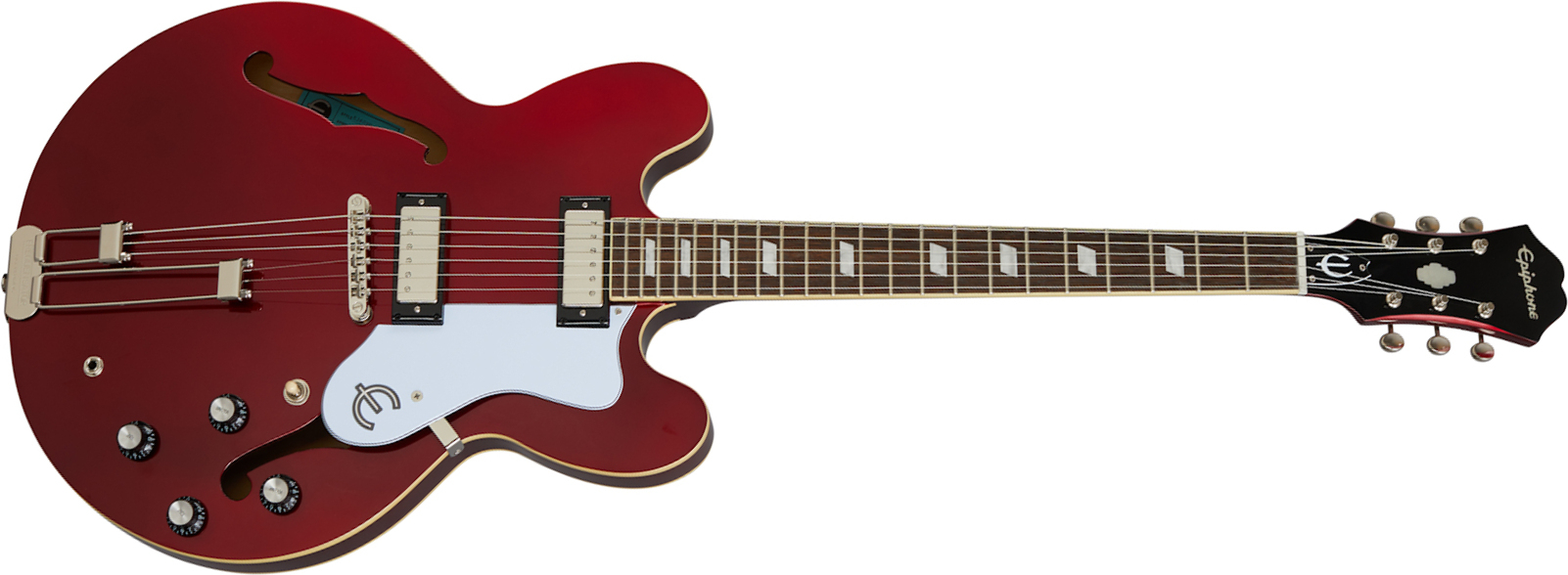 Epiphone Riviera Original Archtop 2mh Ht Lau - Sparkling Burgundy Top - Guitarra eléctrica semi caja - Main picture