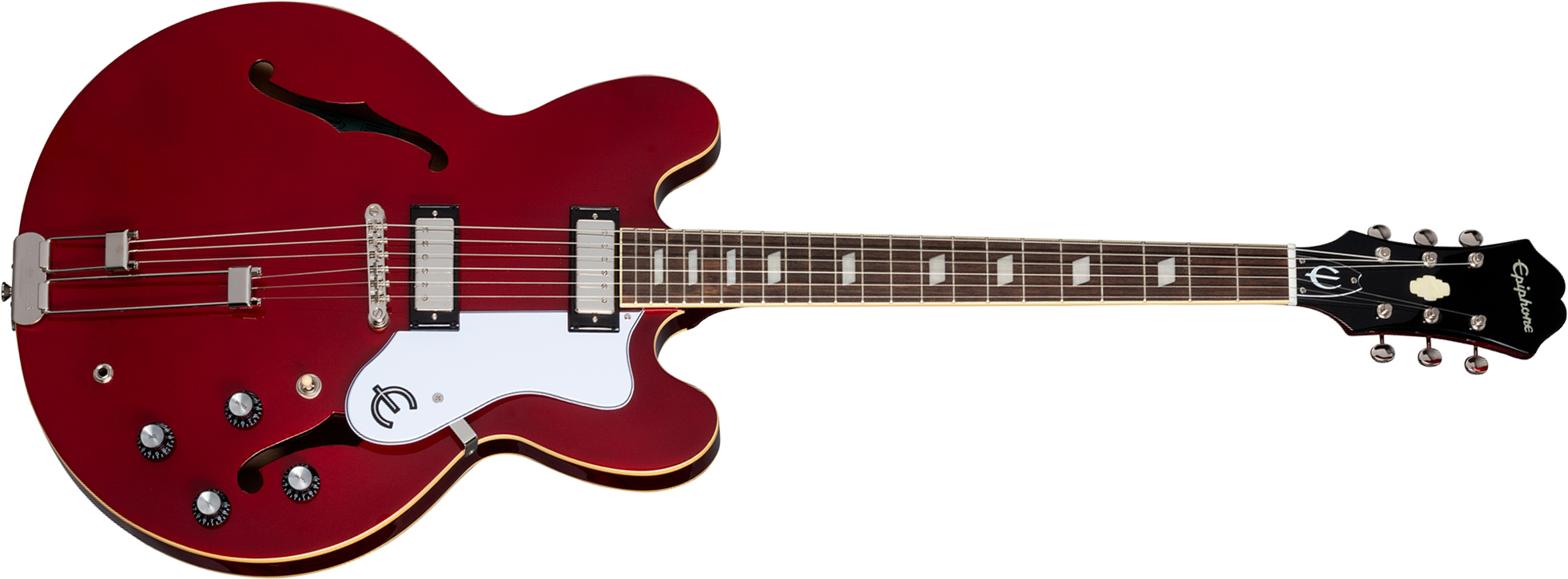 Epiphone Riviera Original Archtop 2mh Ht Rw - Sparkling Burgundy Top - Guitarra eléctrica semi caja - Main picture