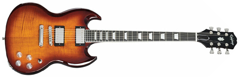 Epiphone Sg Modern Figured Inspired By 2h Ht Eb - Mojave Burst - Guitarra eléctrica de doble corte - Main picture