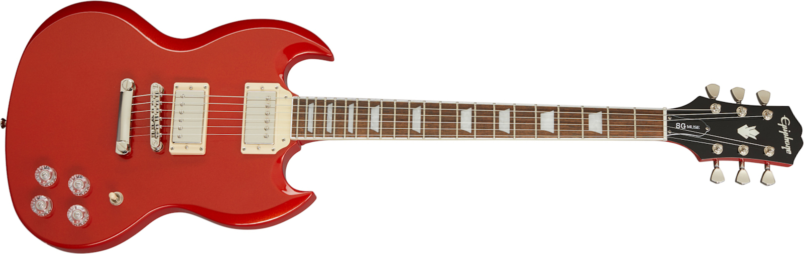 Epiphone Sg Muse Modern 2h Ht Lau - Scarlet Red Metallic - Guitarra electrica retro rock - Main picture