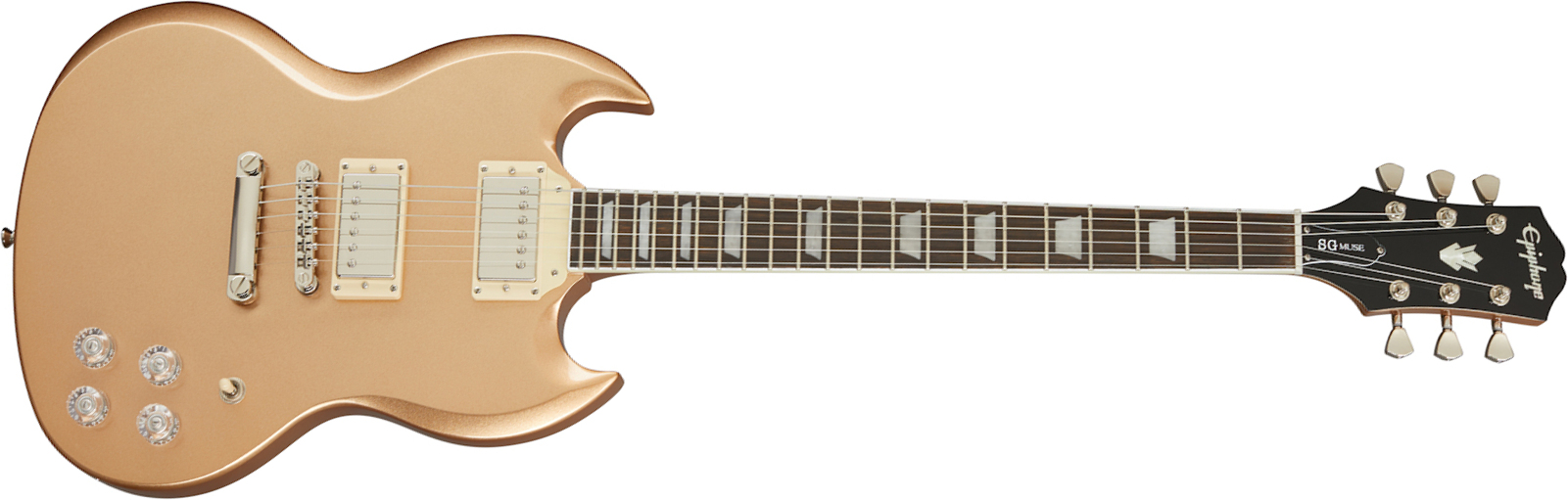 Epiphone Sg Muse Modern 2h Ht Lau - Smoked Almond Metallic - Guitarra electrica retro rock - Main picture