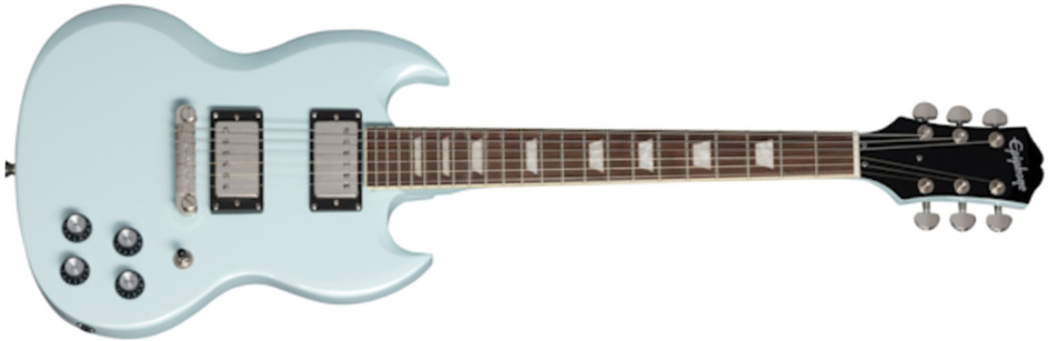 Epiphone Sg Power Players 2h Ht Lau - Ice Blue - Guitarra eléctrica de doble corte - Main picture