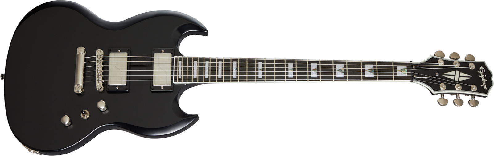 Epiphone Sg Prophecy Modern 2h Fishman Fluence Ht Eb - Black Aged - Guitarra eléctrica de doble corte - Main picture