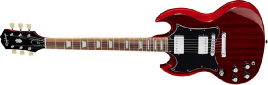 Epiphone Sg Standard Gaucher 2h Ht Lau - Cherry - Guitarra electrica para zurdos - Main picture