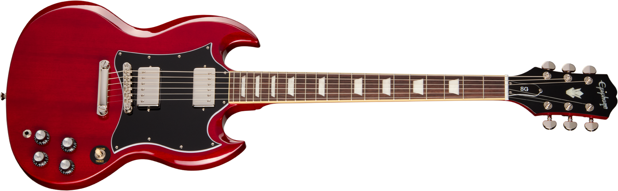Epiphone Sg Standard Ibg 2h Ht Rw - Cherry - Guitarra eléctrica de doble corte - Main picture