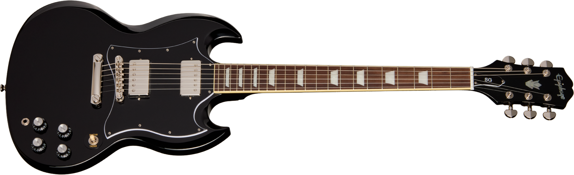 Epiphone Sg Standard Ibg 2h Ht Rw - Ebony - Guitarra eléctrica de doble corte - Main picture