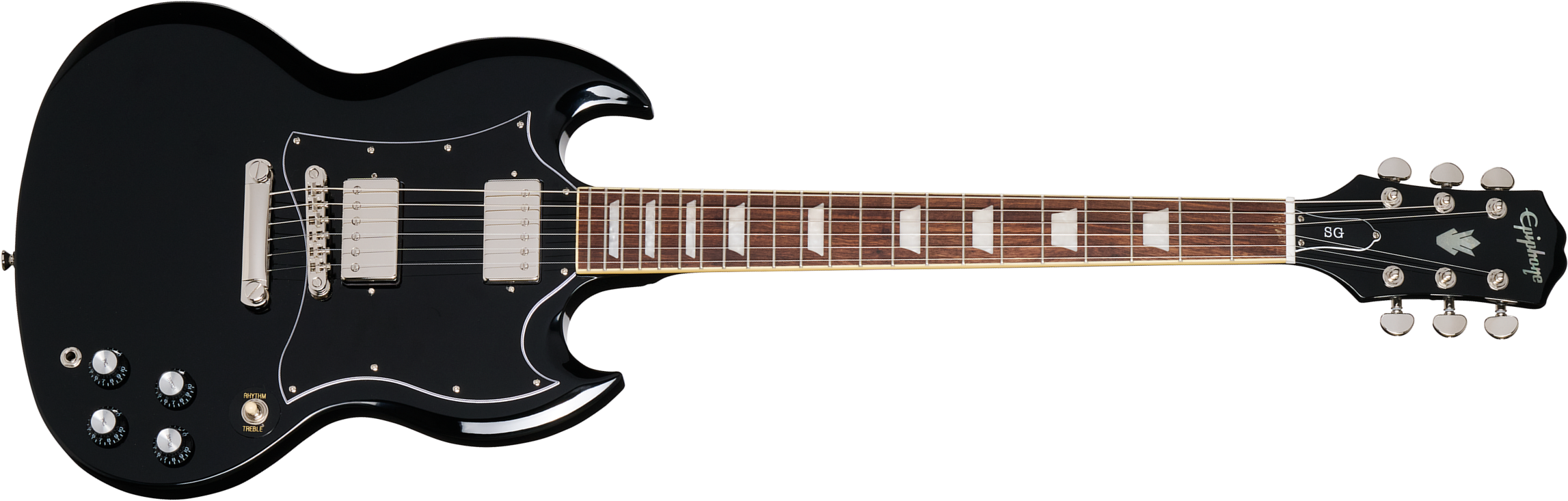 Epiphone Sg Standard I.b. Modern 2h Ht Lau - Ebony - Guitarra eléctrica de doble corte - Main picture