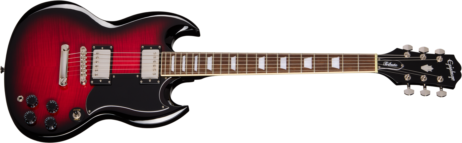 Epiphone Sg Tribute Plus Ibg 2h Ht Lau - Cherry Burst - Guitarra eléctrica de doble corte - Main picture