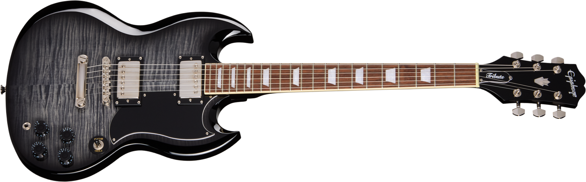 Epiphone Sg Tribute Plus Ibg 2h Ht Lau - Ebony Burst - Guitarra eléctrica de doble corte - Main picture