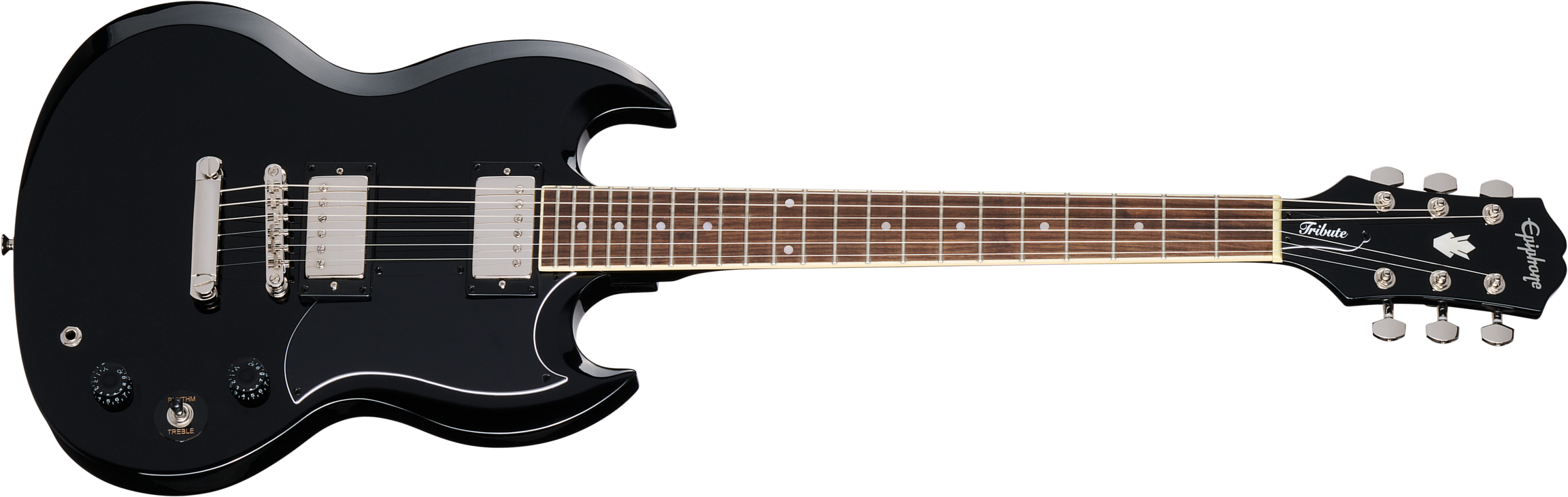 Epiphone Sg Tribute Sg Prophecy Inspired By / Modern 2h Ht Lau - Ebony - Guitarra eléctrica de doble corte - Main picture