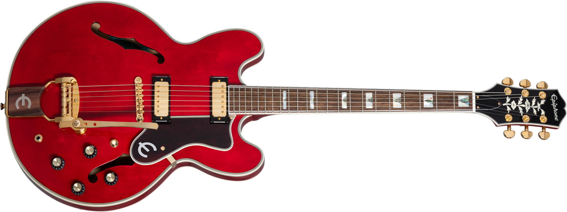 Epiphone Sheraton 150th Anniversary 2mh Ht Lau - Cherry - Guitarra eléctrica semi caja - Main picture