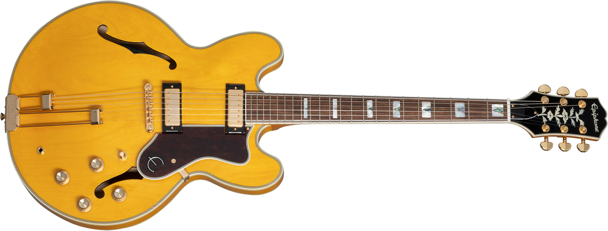 Epiphone Sheraton Original Archtop 2mh Ht Rw - Natural - Guitarra eléctrica semi caja - Main picture