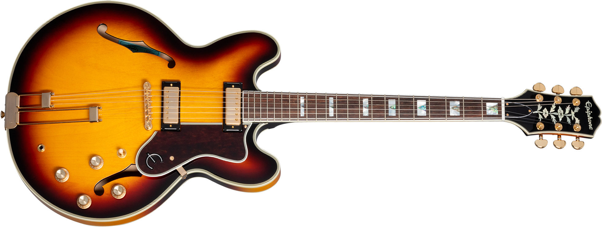 Epiphone Sheraton Original Archtop 2mh Ht Rw - Vintage Sunburst - Guitarra eléctrica semi caja - Main picture
