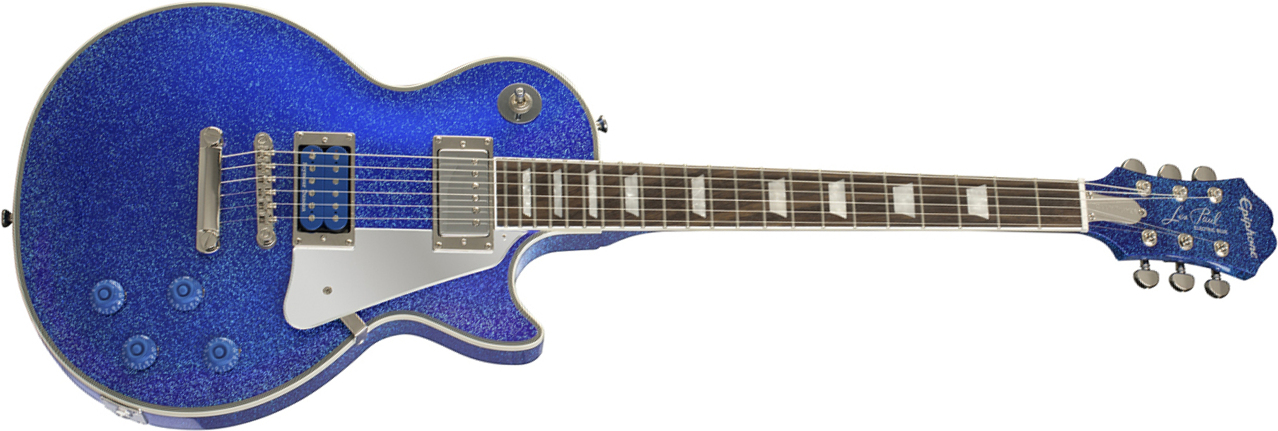 Epiphone Tommy Thayer Les Paul Electric Blue Outfit Signature 2h Ht Lau - Blue - Guitarra eléctrica de corte único. - Main picture
